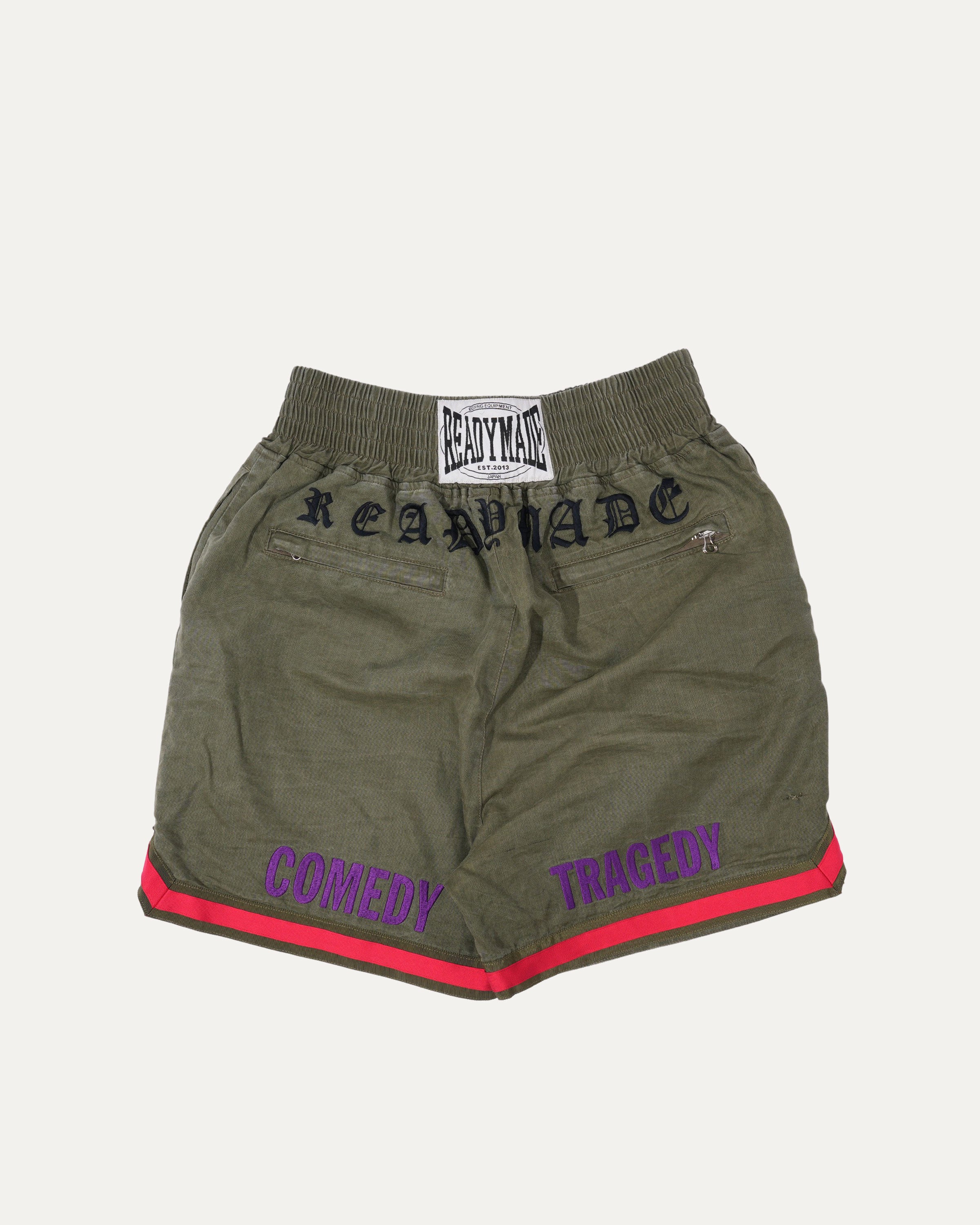 Comedy & Tragedy Themed Canvas Boxing Shorts for Men - Lightweight & Durable Training & Fight Gear - Perfect for Boxing, MMA, and Gym Workouts