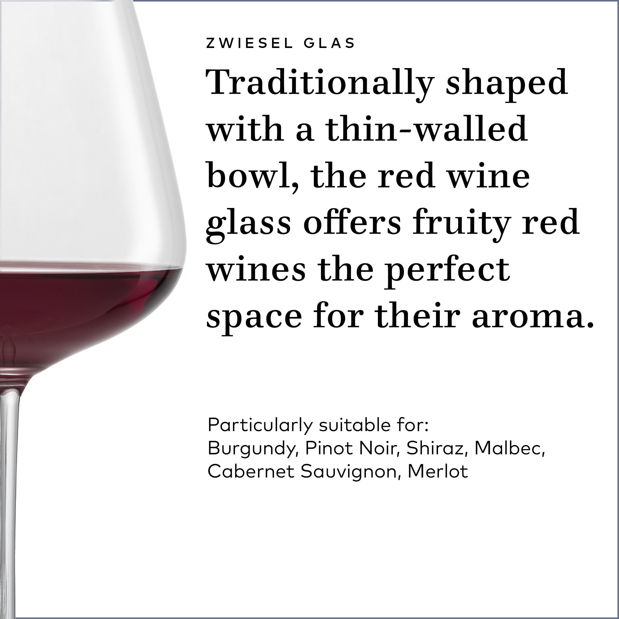 Premium Zwiesel Glas Vervino Burgundy Red Wine Glasses Set of 6 - 32oz German Tritan Crystal Wine Glasses for Cabernet & Merlot - Dishwasher Safe Stemware for Fine Dining & Entertaining