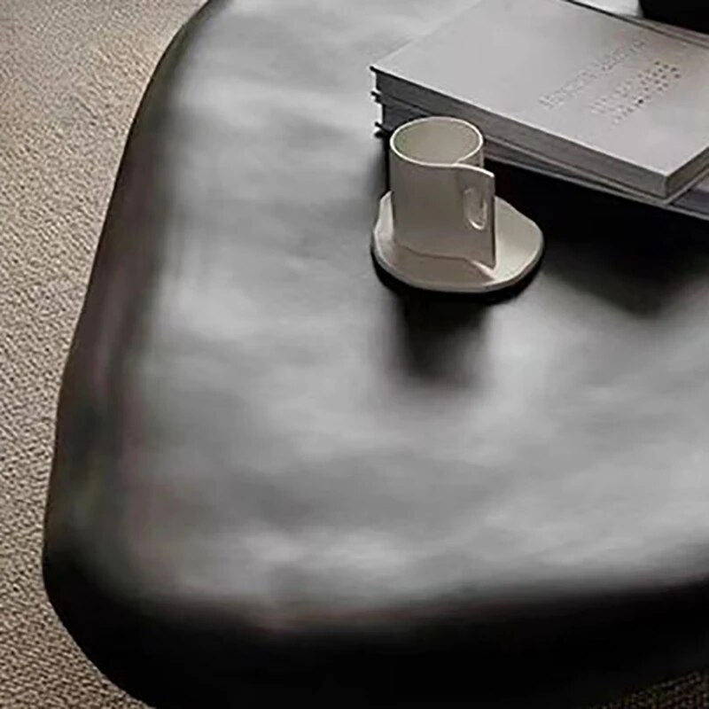 Modern Minimalist Black Coffee Table - Sleek & Stylish Living Room Furniture for Small Spaces - Perfect for Apartments, Condos & Home Decor