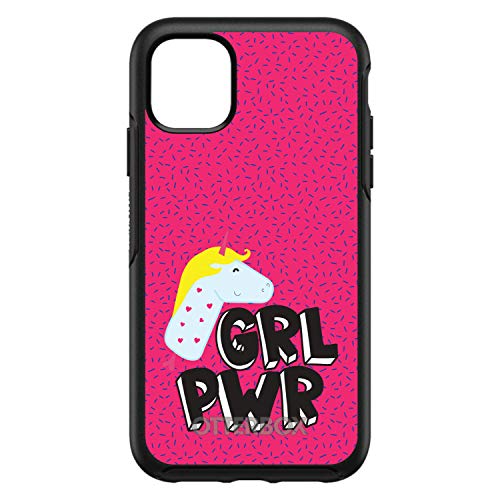 Girl Power - GRL PWR - Unicorn Pink Background