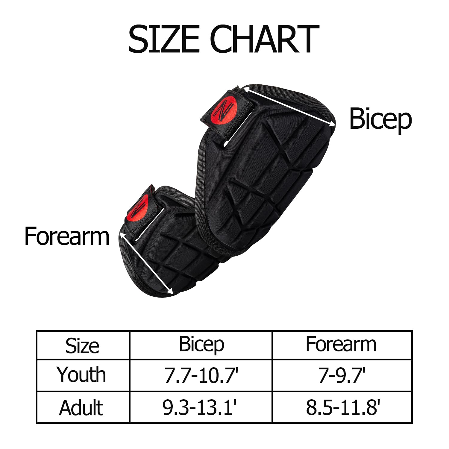 Baseball & Softball Elbow Guard Pad for Youth & Adult - Protective Gear for Hitting, Pitching & Fielding - Ideal for Training, Games & Practice Sessions