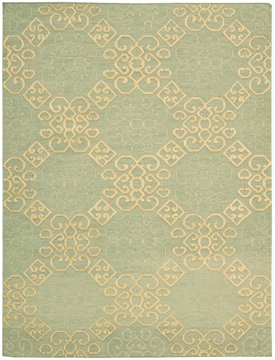 Nourison Ambrose Trellis Light Green 7'9
