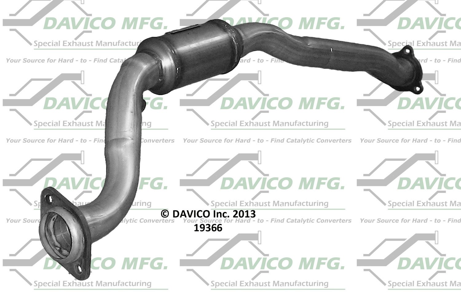 Davico 19366 High-Flow Catalytic Converter - Direct Fit Replacement for Improved Engine Performance & Emissions Compliance - Perfect for Car Repair & Auto Maintenance