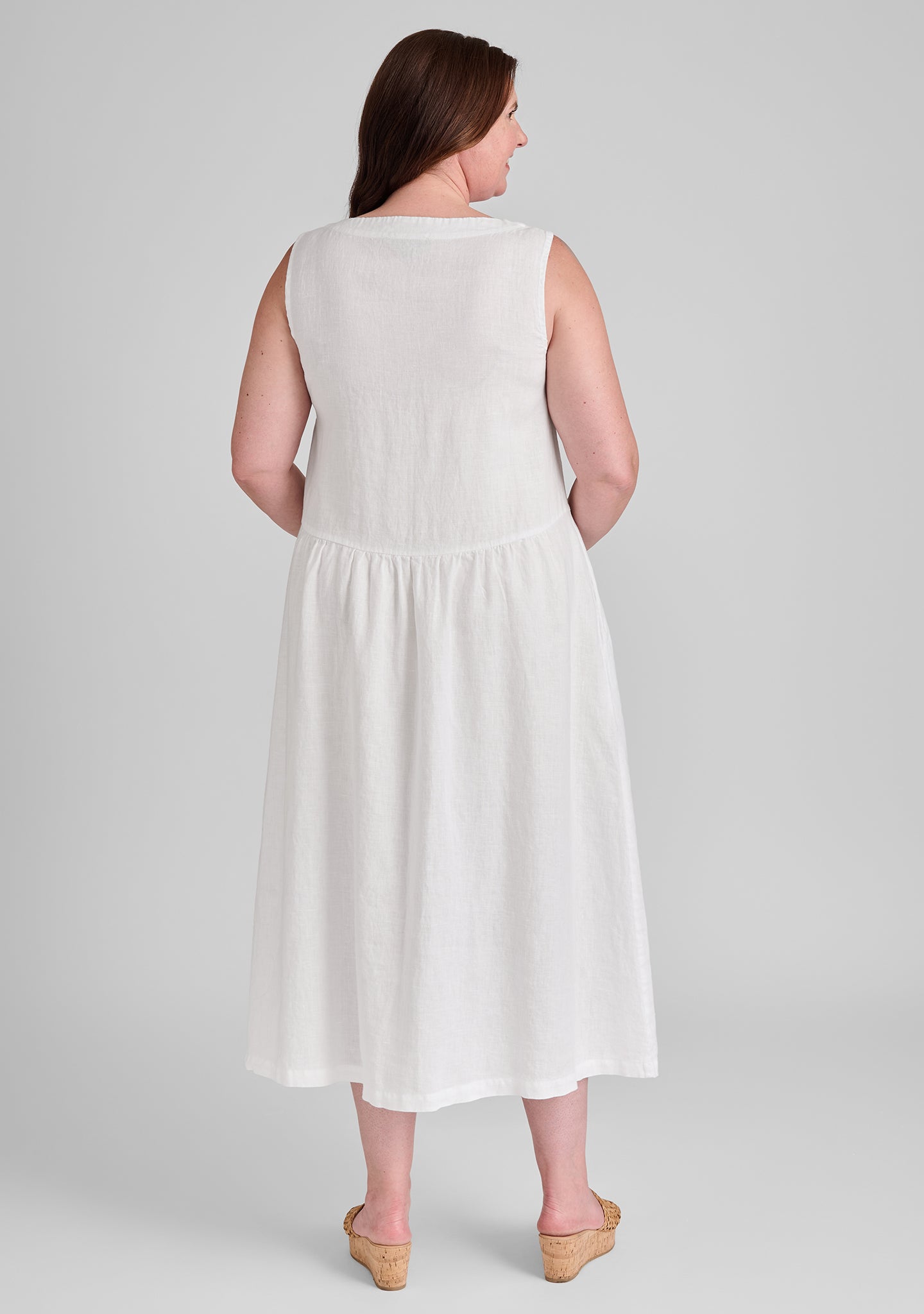 Flax Full Dress - Linen Maxi Dress for Women | Summer Boho Beach Dress | Perfect for Vacations, Weddings & Casual Outings