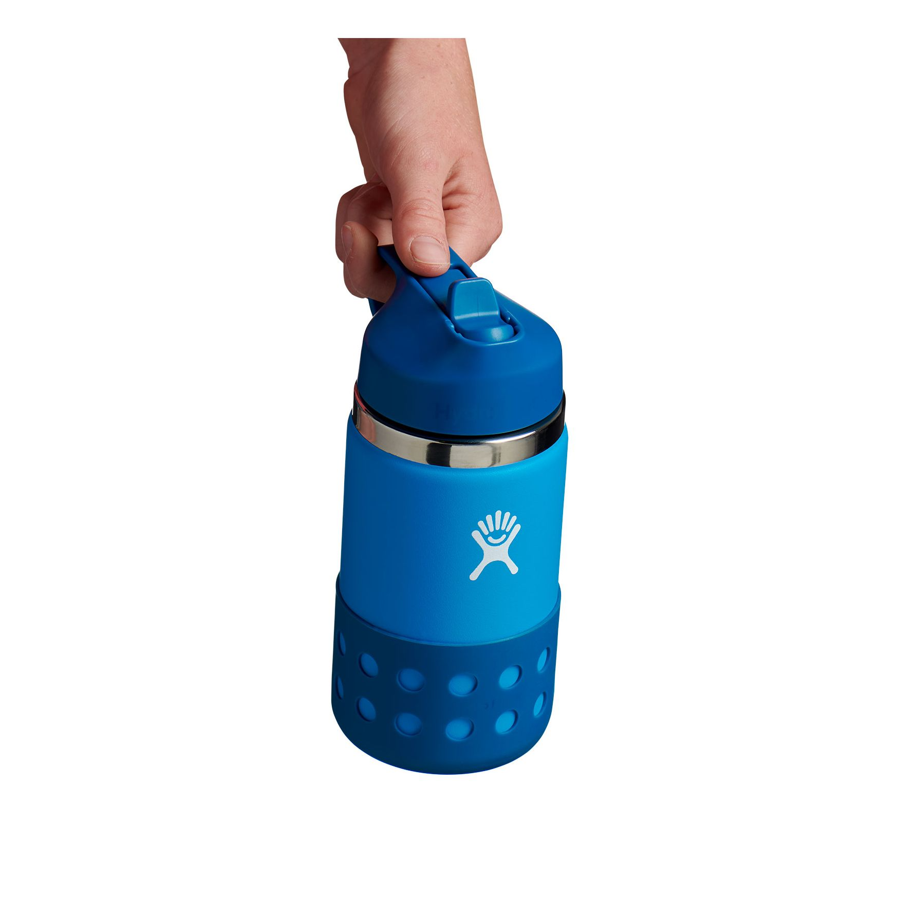 12 oz Kids' Wide Mouth Water Bottle with Straw Lid - BPA Free Leak Proof Stainless Steel Tumbler for School, Sports & Outdoor Activities