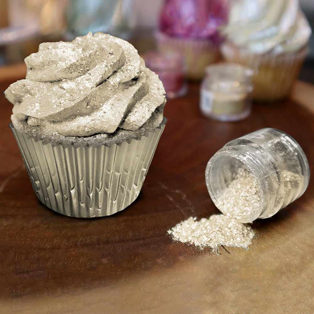 Champagne Gold Edible Glitter for Baking & Cake Decorating - Tinker Dust® 5g Food Safe Sparkle Dust for Desserts, Cupcakes, Cookies & Cocktails