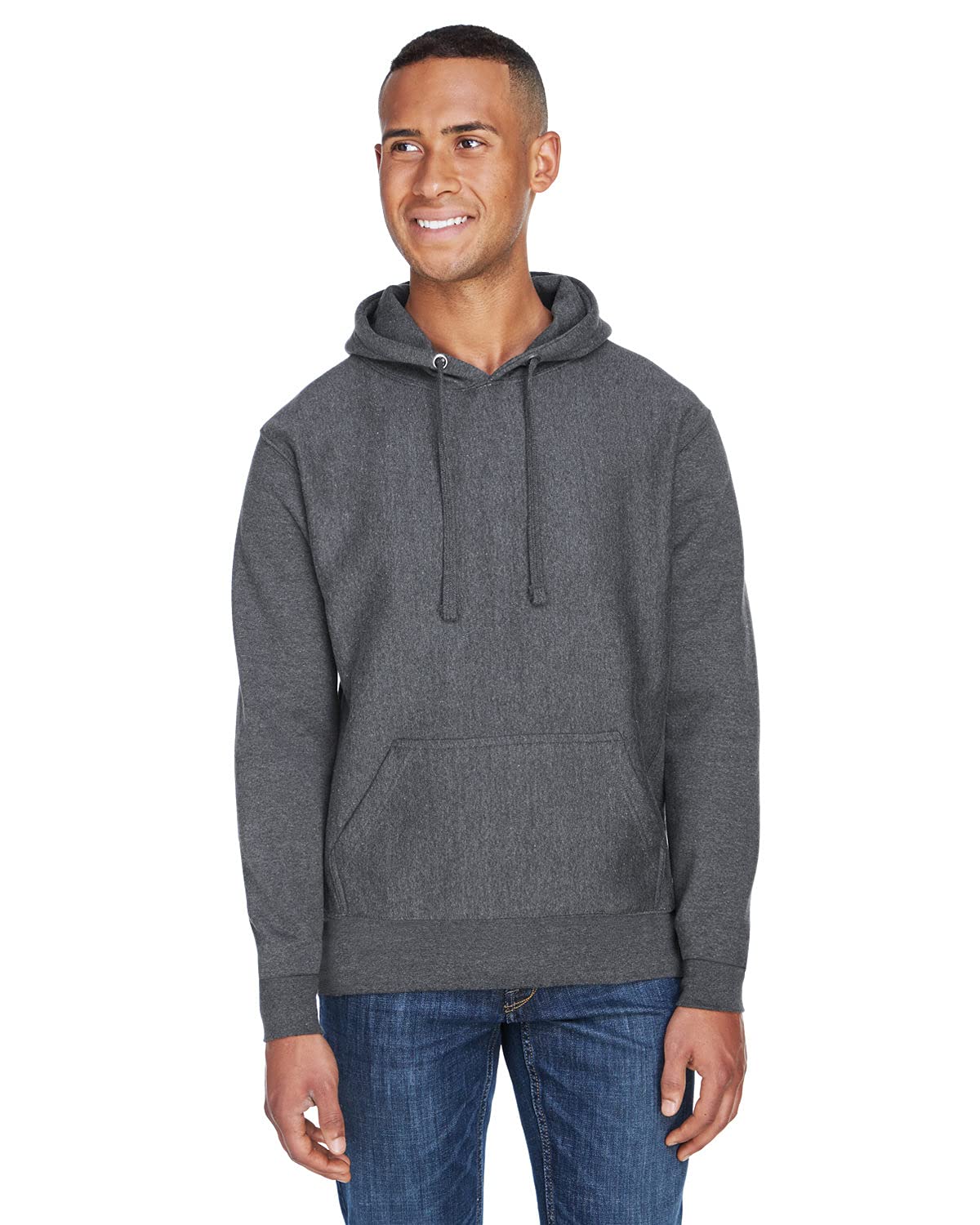 J. America JA8846 Men's & Women's Sport Weave Fleece Hooded Sweatshirt - Warm Pullover Hoodie for Running, Hiking & Outdoor Activities