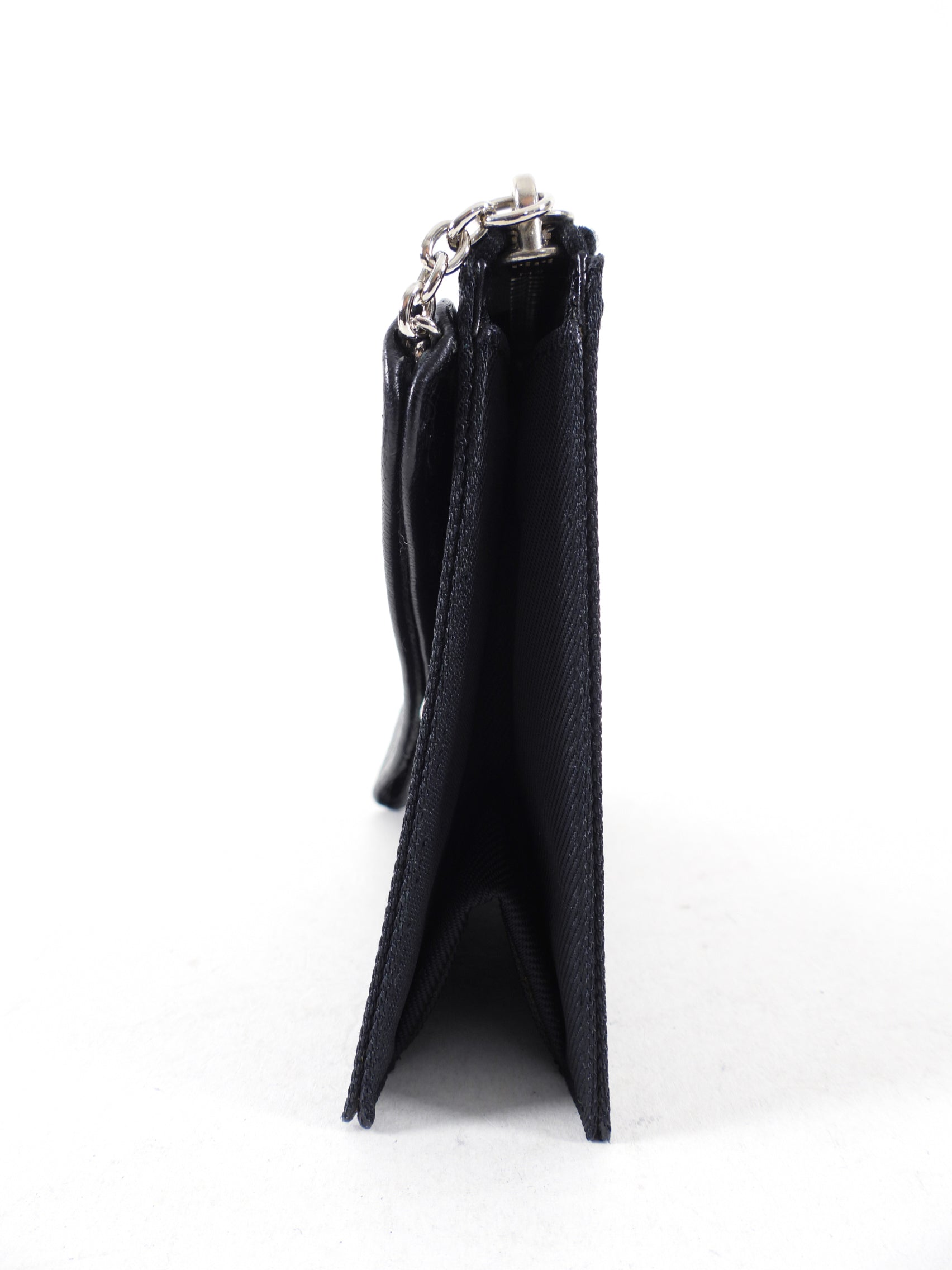 Bulgari Black Nylon Small Travel Cosmetic Wristlet Pouch - Luxury Makeup Bag for Women, Perfect for Travel & Everyday Use