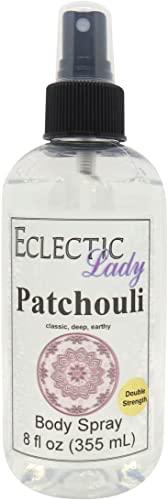 Premium Patchouli Body Spray - Double Strength 8 oz | Long-Lasting Fragrance for Women & Men | Perfect for Yoga, Meditation & Aromatherapy