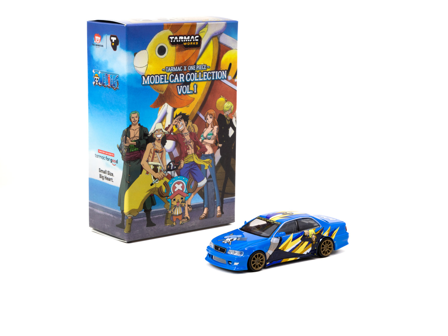 Tarmac Works x One Piece Model Car Collection VOL.1 - 6 Cars Set COLLAB64 | Anime-Themed Diecast Cars for Display & Collection | Perfect for Anime Fans, Car Enthusiasts & Gift Giving