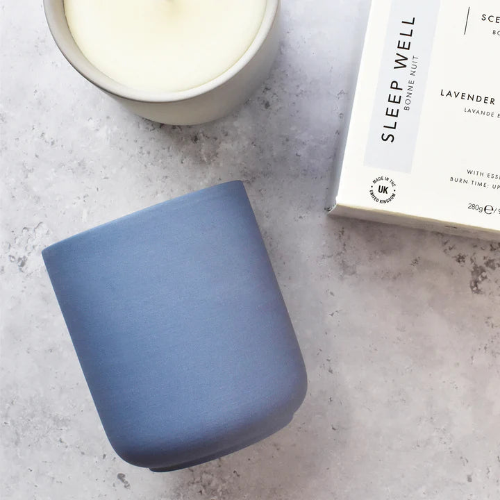 Lavender & Sandalwood Aromatherapy Candle for Better Sleep - 280g Relaxing Scented Candle for Bedroom, Yoga & Meditation