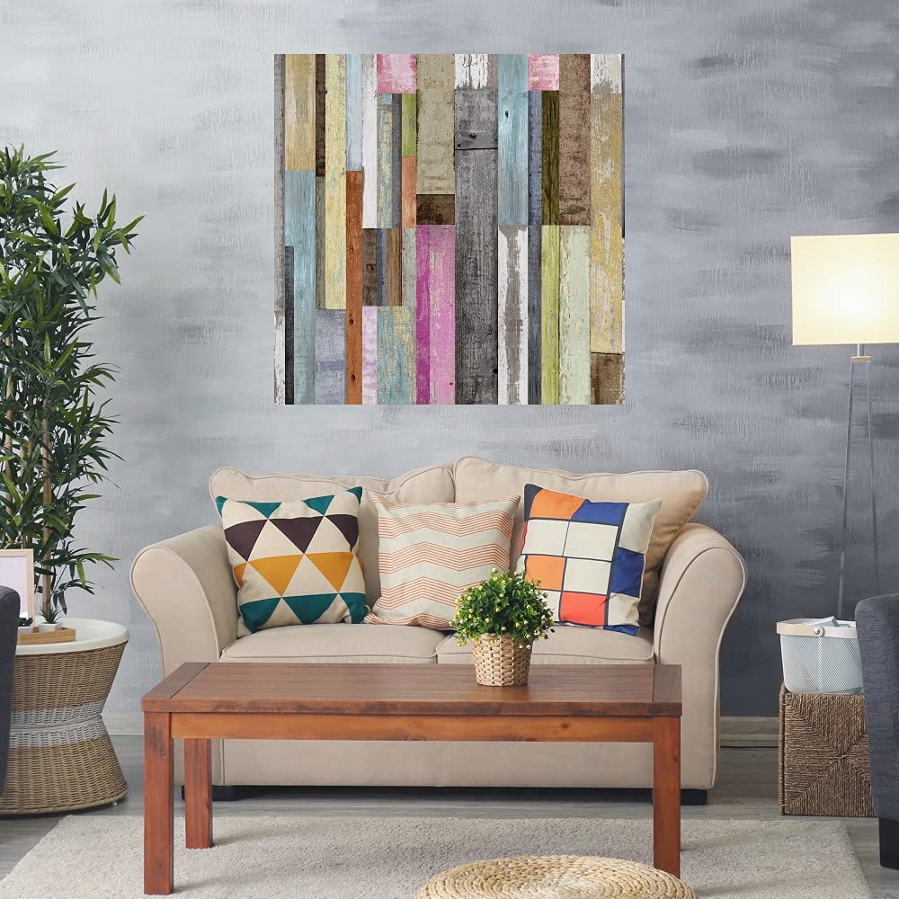 Along the Grain II by Paul Duncan - Premium Fine Art Canvas Wall Decor for Living Room, Bedroom, Office & More - Ready to Hang 22x22 Inch - Modern Home & Office Decoration