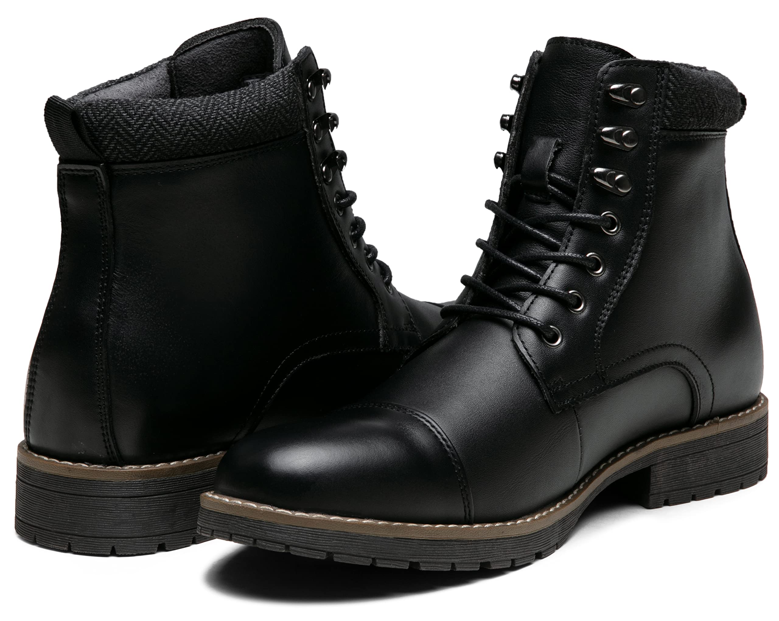 Vostey Men's Motorcycle Boots - Stylish Zipper Chukka Boots for Casual Riding & Everyday Wear | Durable & Comfortable for Motorcycle Enthusiasts & Outdoor Activities
