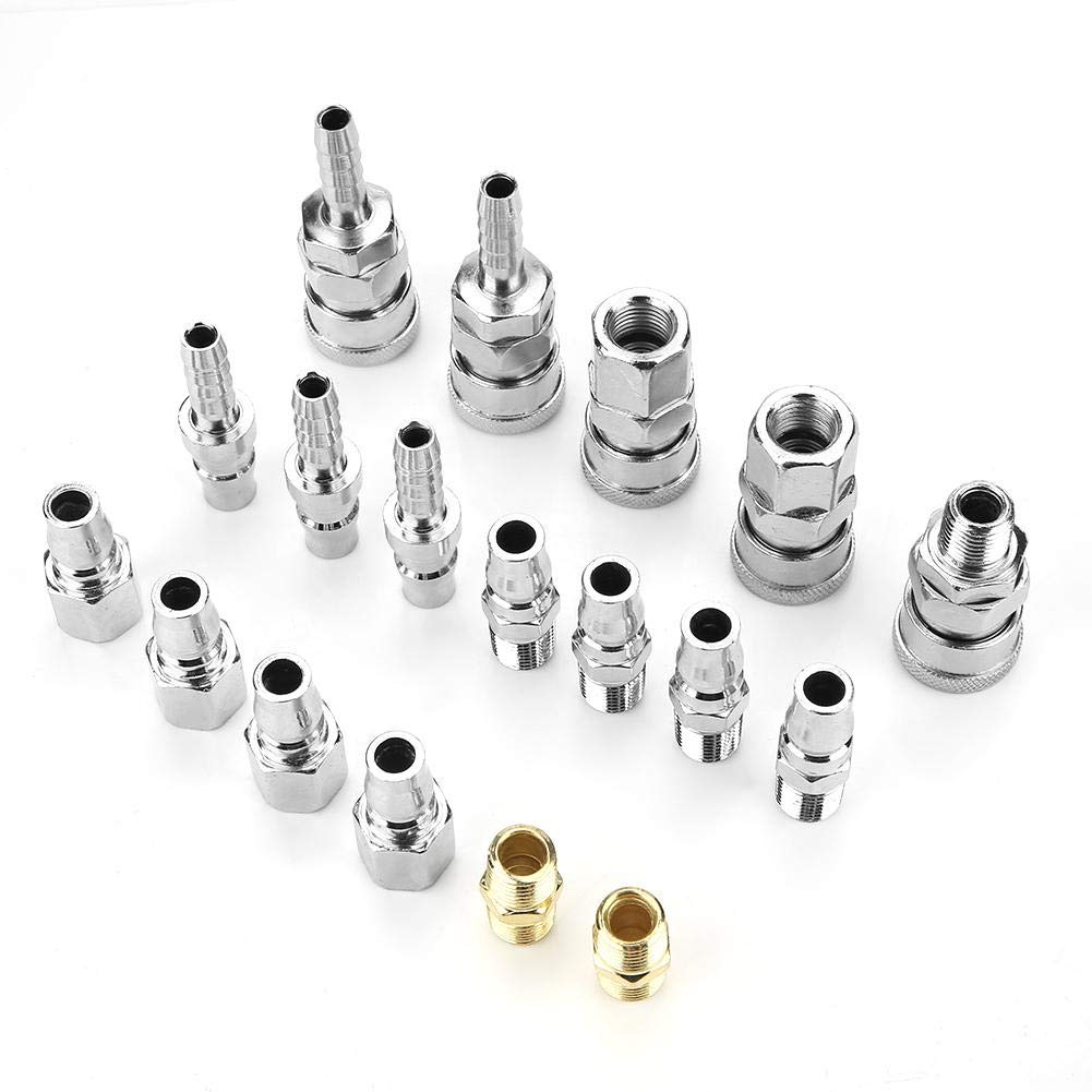 1/4 BSP Air Fitting - Japanese Quick Coupling Connector - 18 Internal & External Thread Air Hose Adapter for Compressor - Perfect for Pneumatic Tools, Air Compressors & Industrial Applications