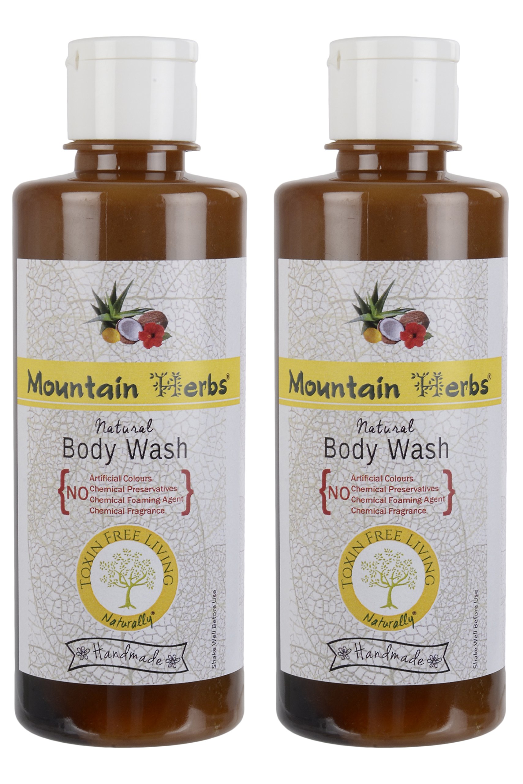 Natural Mountain Herbs Body Wash - 2 Pack (300ml Each) | Gentle Cleansing for Sensitive Skin & Daily Hydration | Perfect for Shower & Bath