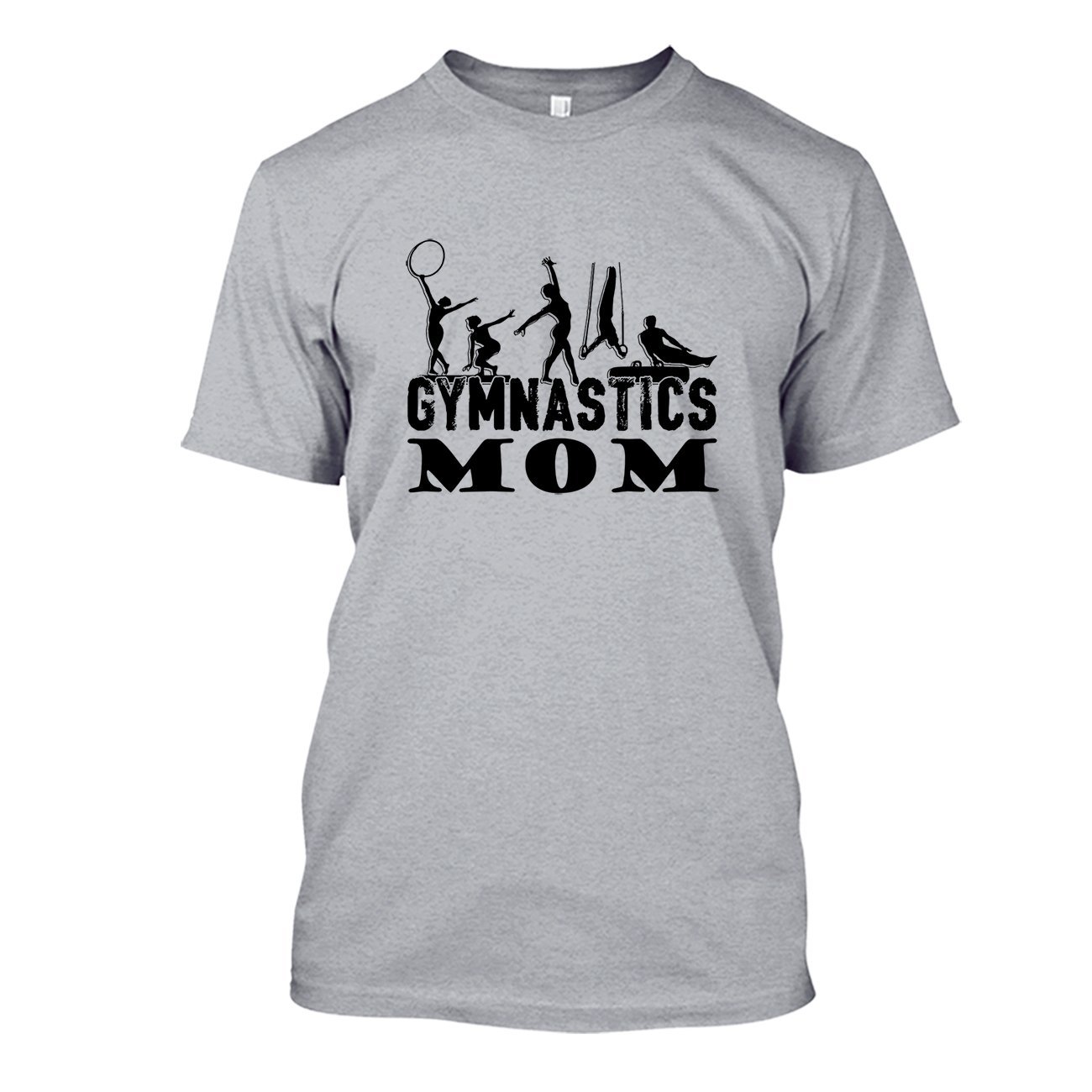 Yellow Gymnastics Mom T-Shirt - Comfortable Cotton Tee for Women & Men - Perfect for Cheering at Competitions & Team Events