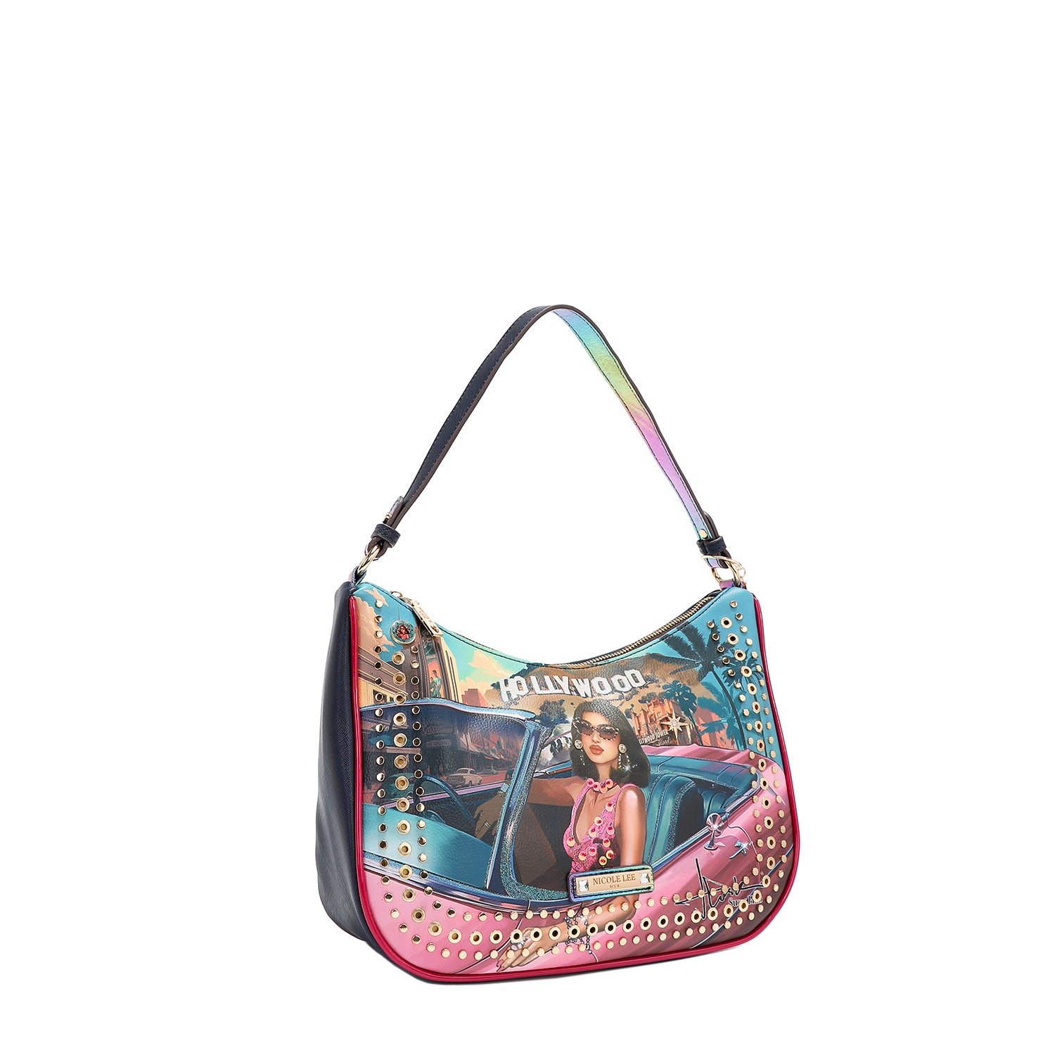 Hollywood Drive Shoulder Bag for Women - Stylish Crossbody Purse with Adjustable Strap, Perfect for Travel, Work & Everyday Use