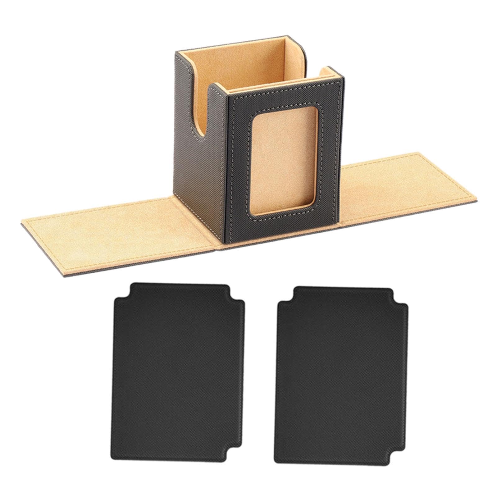 Premium Trading Card Deck Box with Display Window - Durable Card Storage & Album Holder for Baseball, MTG, Pokemon Cards - Perfect for Collectors & Gaming Enthusiasts