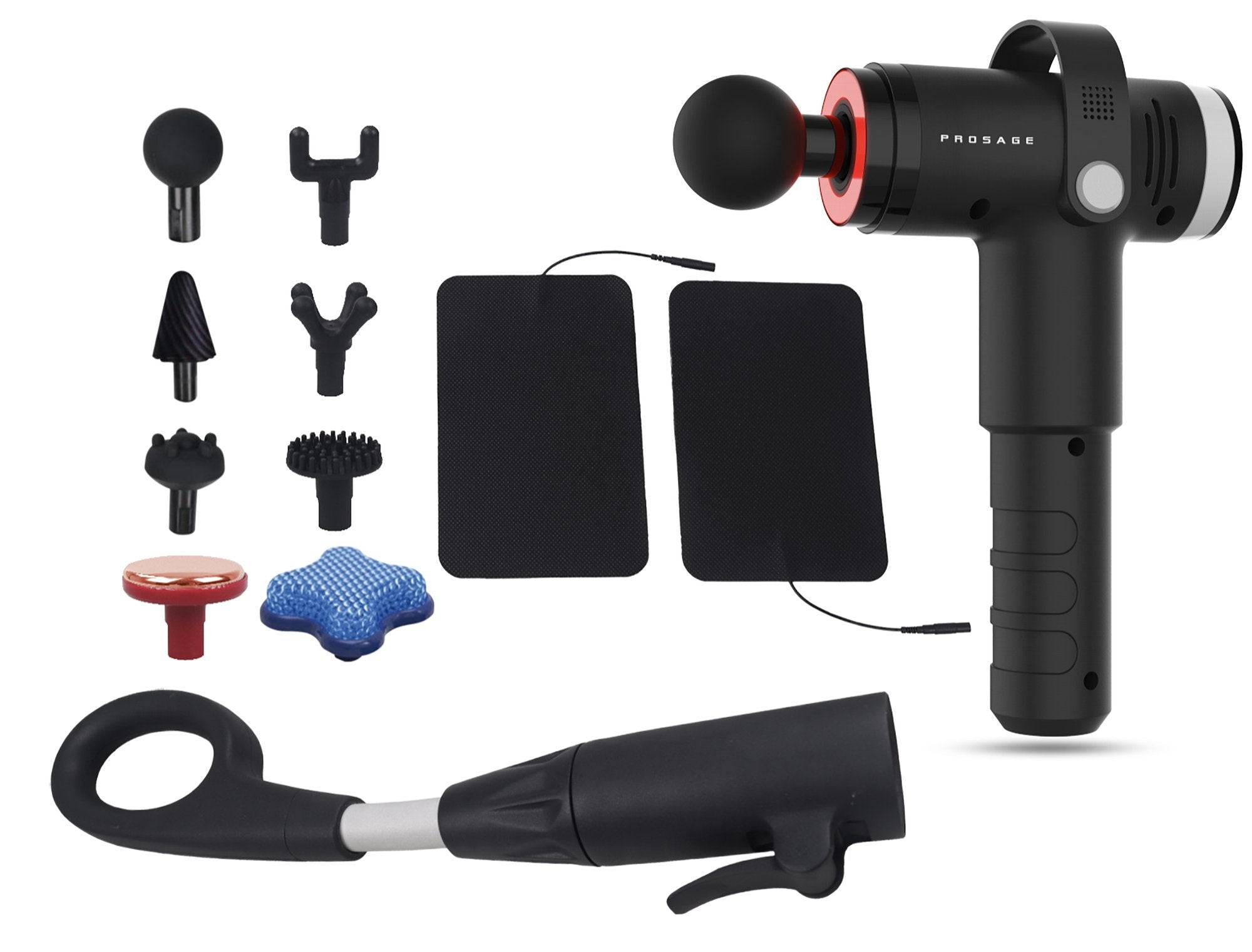 PROSAGE INFRA TURBO: Hot & Cold Massage Therapy Device for Pain Relief with Portable Travel Bag - Perfect for Athletes, Office Workers & Home Use