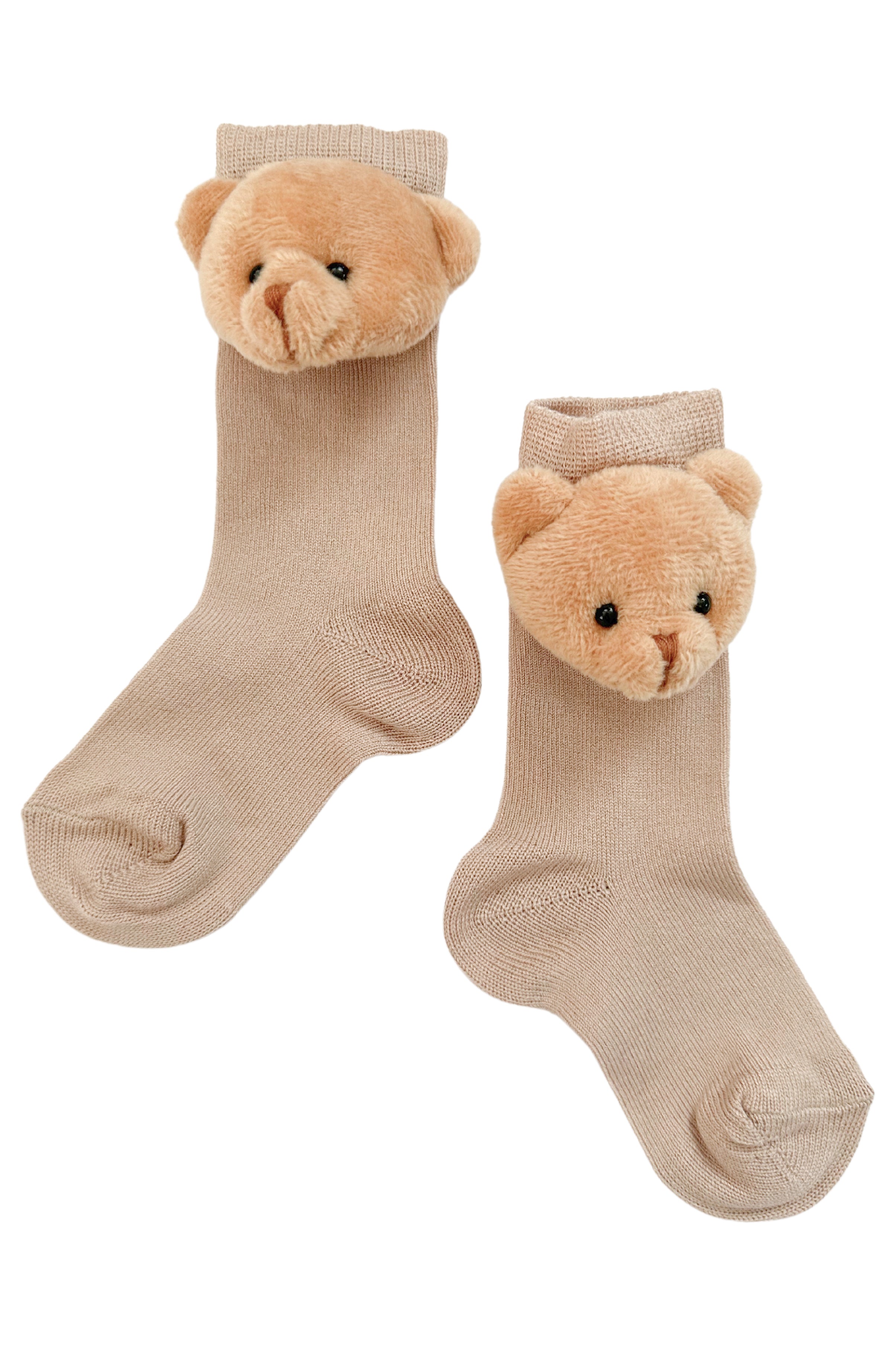 3D Teddy Bear Knee High Socks for Women - Soft Warm Winter Socks with Cute Teddy Design - Perfect for Christmas Gifts, Cosplay, and Cold Weather Outfits