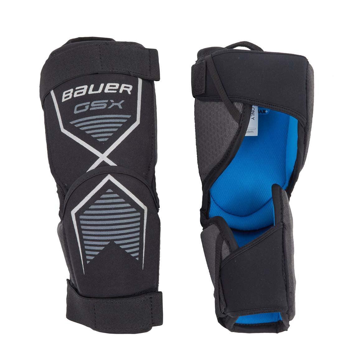 GSX Hockey Goalie Knee Guards for Junior Players - Protective Gear for Youth Ice Hockey Goaltenders - Perfect for Practice & Games