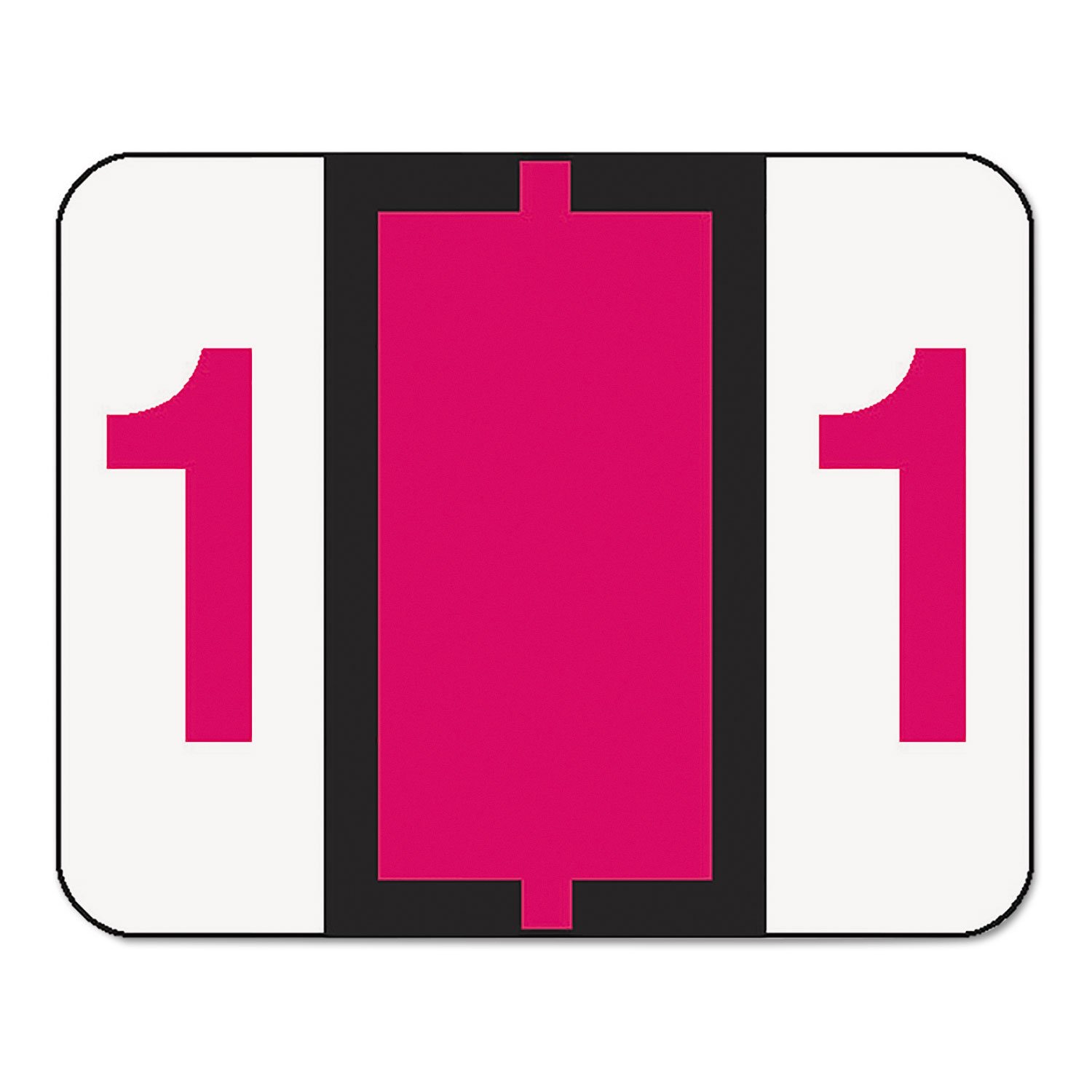 Smead 67371 Red End Tab Labels 1-500/Roll for File Organization