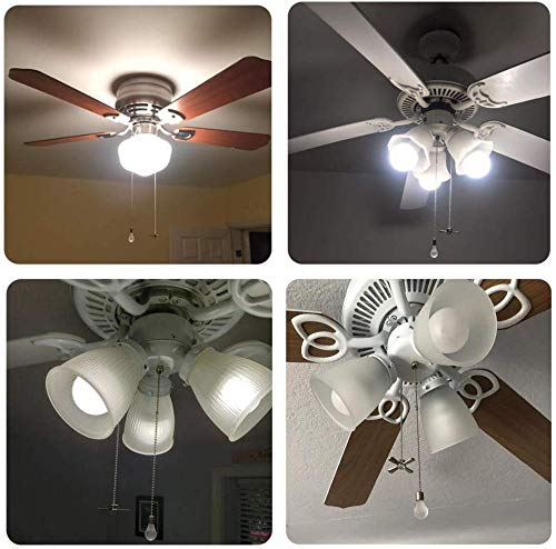 2PCS Decorative Ceiling Fan Pull Chain Extension - 12 Inches Silver Beaded Ball Chain (3mm Diameter) - Perfect for Bedroom, Living Room & Office Light Fixtures