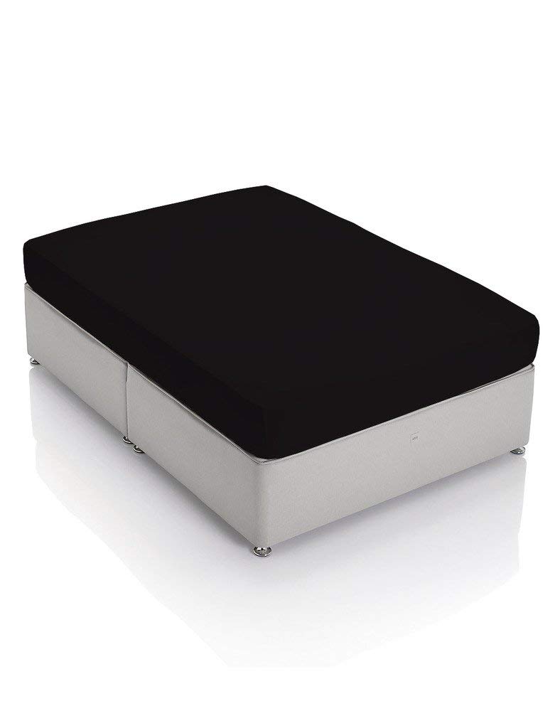 Egyptian Cotton Queen Fitted Sheet - 600 Thread Count, Deep Pocket for 7-9