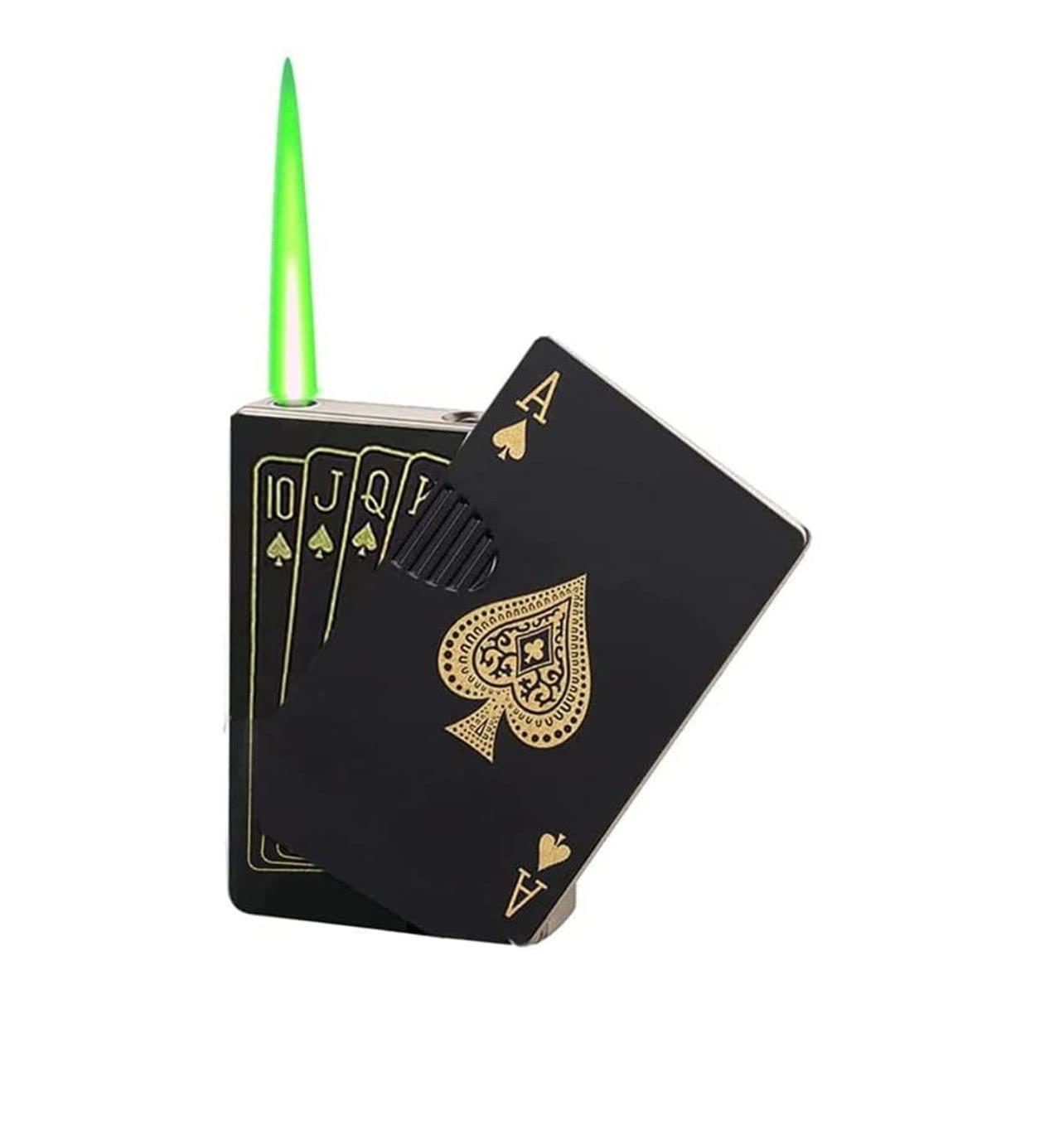 Advenga Refillable Metal Windproof Jet Flame Lighter for Cigarettes & Outdoor Use