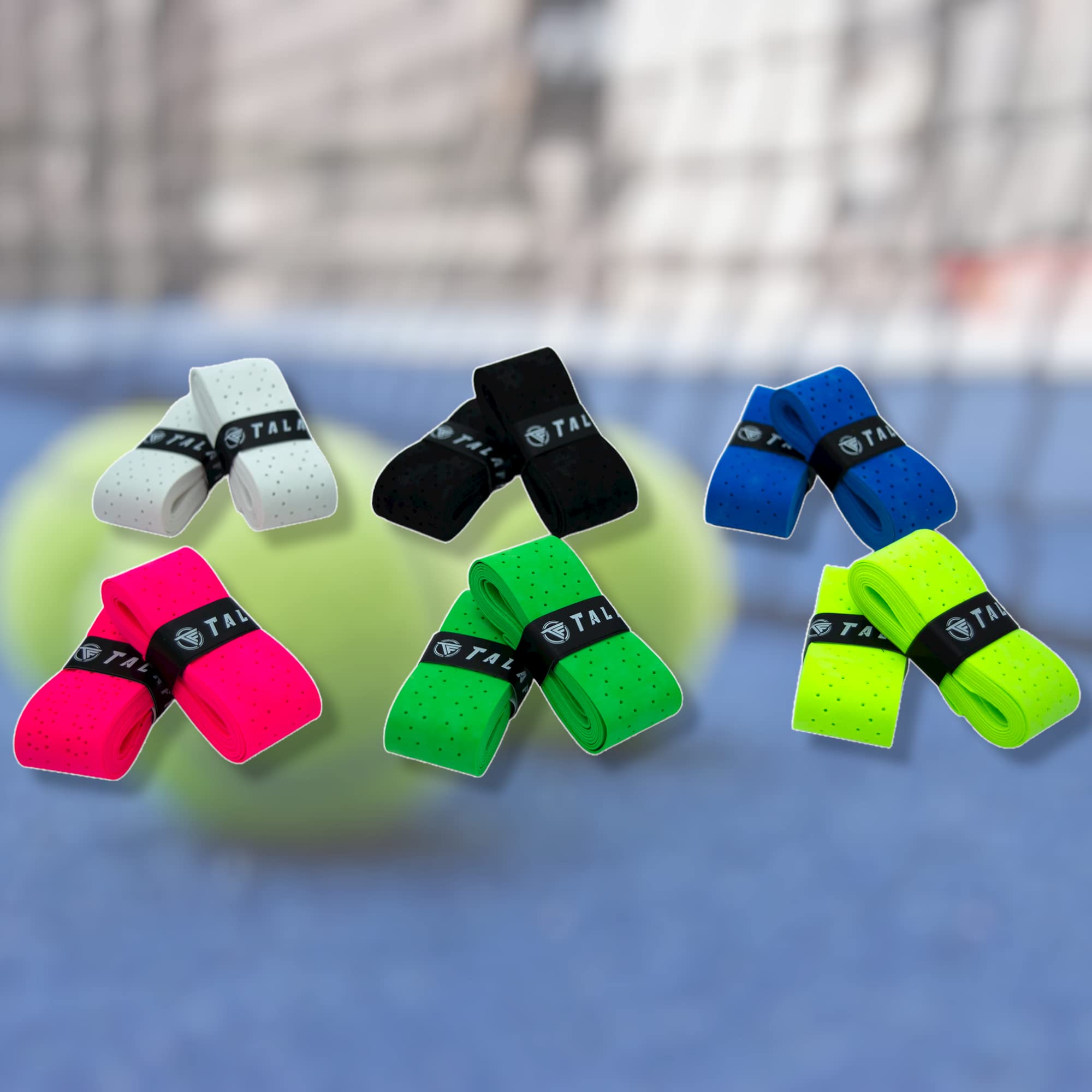 Overgrip PadDel TALAFIT - Perforated Padel Grip for Enhanced Control - Overgrip for Padel Rackets and Tennis - Ideal for Competitive Matches and Training Sessions