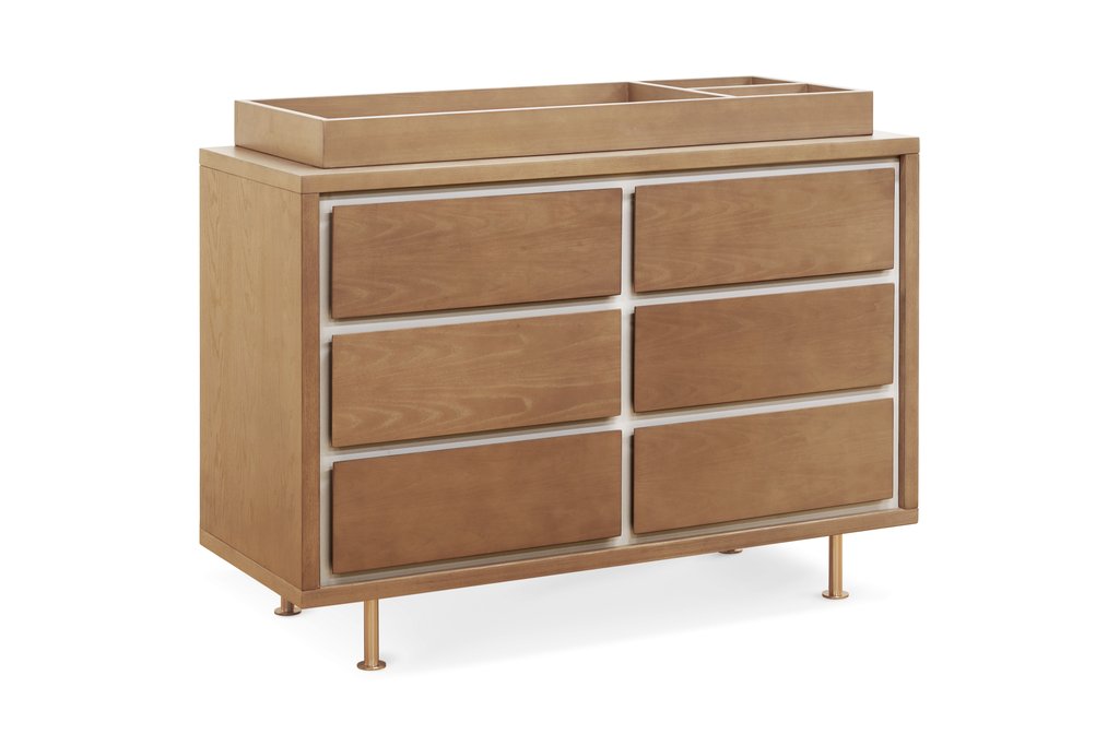 Nursery Works Novella 6-Drawer Dresser - Modern Baby Changing Table & Storage Solution for Nursery & Kids Room Organization