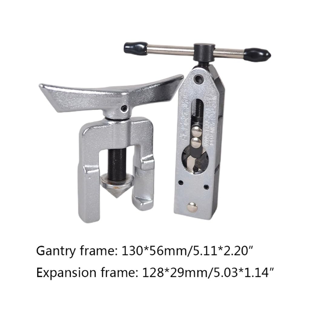Professional Manual Tube Expander Flaring Tool Kit with Holder - AC Copper Pipe Reamer for Air Conditioner Repair & Maintenance | HVAC Installation, Refrigerator Pipe Work, Automotive AC Service