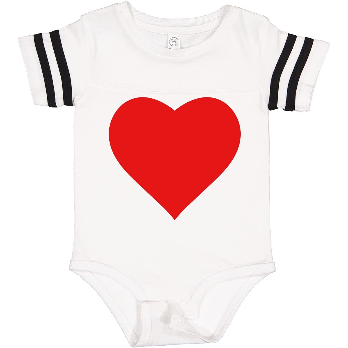 Inktastic Red Heart Baby Bodysuit - Cute Infant Onesie for Newborns & Toddlers - Perfect for Valentine's Day, Family Photos & Everyday Wear