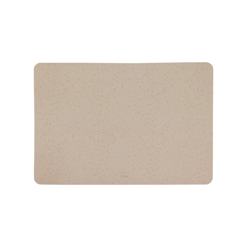 OYOY ZOO Koko Dog Bowl Mat - Non-Slip Camel Color Pet Feeding Mat for Dogs & Cats | Perfect for Kitchen, Laundry Room or Outdoor Use