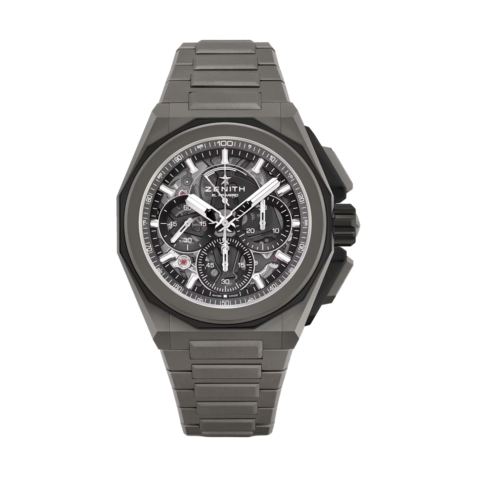Defy Extreme Skeleton Titanium Watch - Luxury Men's Automatic Skeleton Dial Wristwatch for Business, Formal & Special Occasions