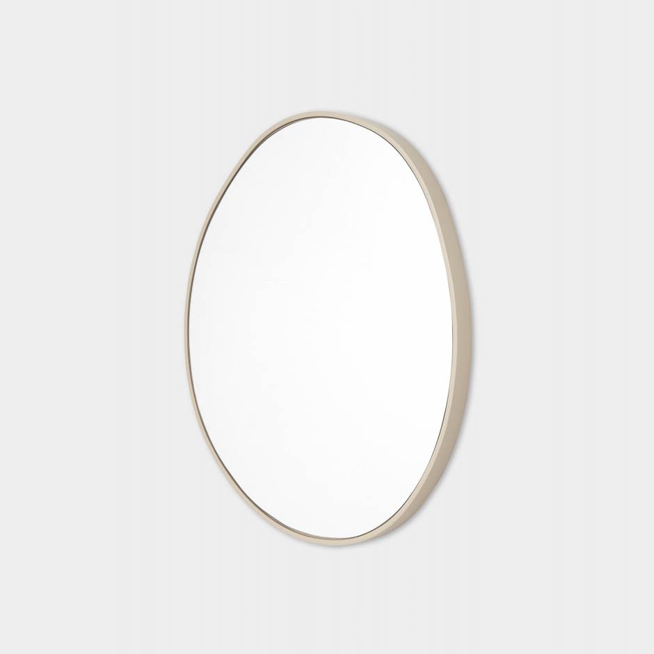 MIDDLE OF NOWHERE Organic Mirror 70x80cm - Natural Sand Finish Wall Mirror for Boho Bedroom, Living Room & Bathroom Decor