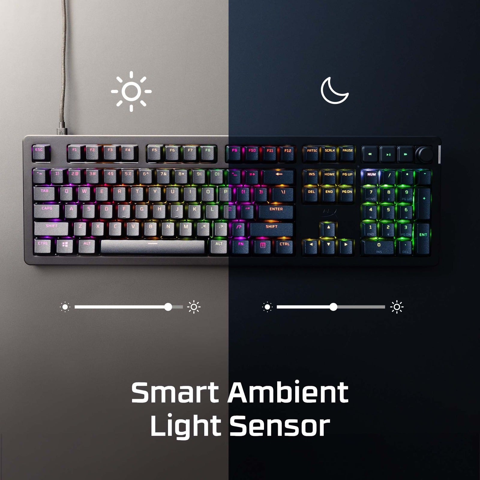 HyperX Alloy Rise Mechanical Gaming Keyboard - RGB Backlit, Anti-Ghosting, Durable Switches for PC & Mac - Perfect for Esports, Streaming & Office Work