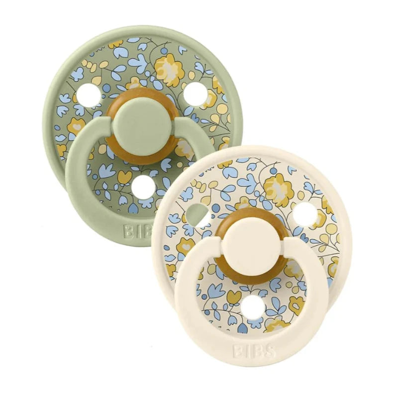 Liberty Collection Baby Bibs with Pacifier - Soft & Absorbent for Infants - Eloise & Sage Colors - Perfect for Feeding, Drooling & On-the-Go Parenting
