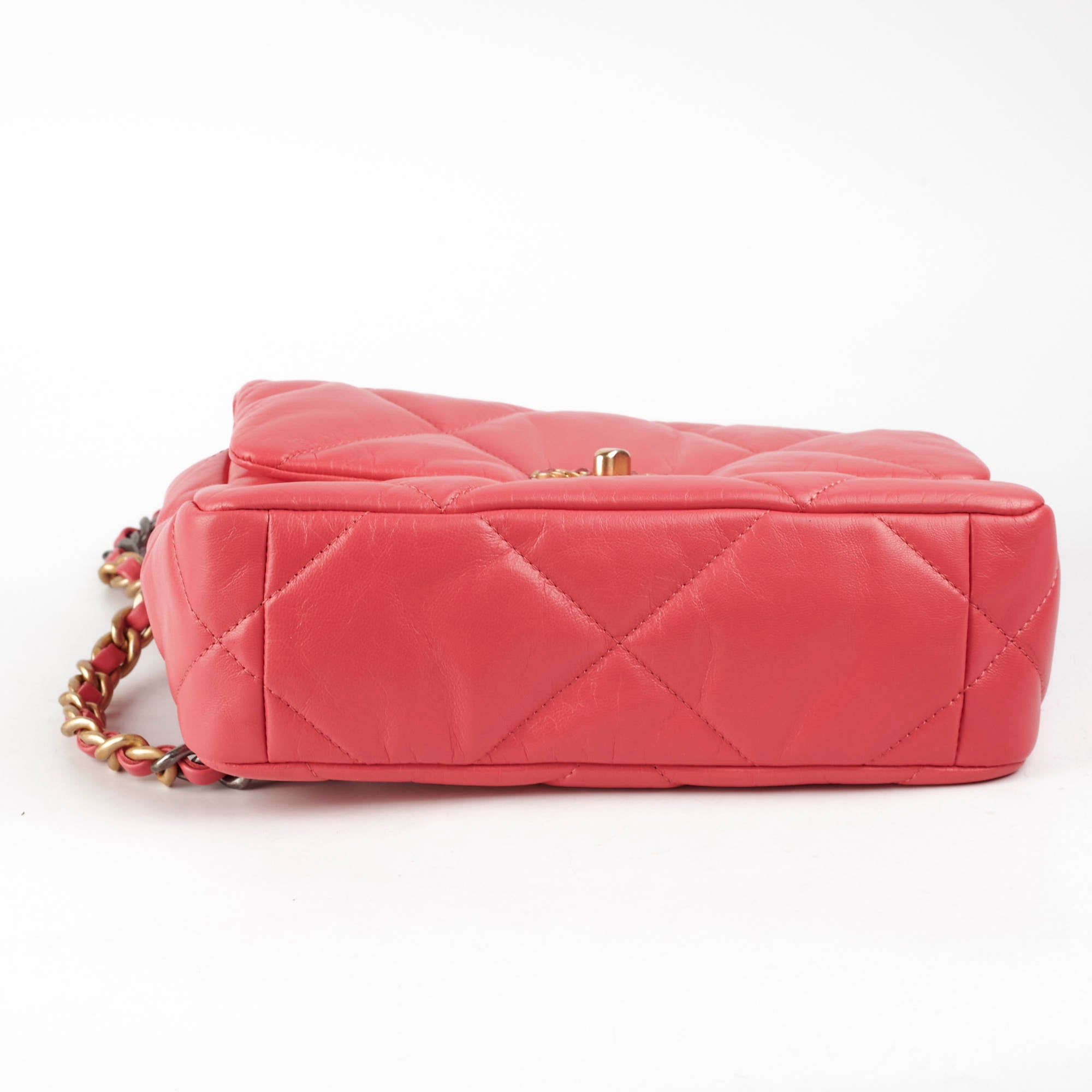 Chanel 19 Small Pink Leather Flap Bag - Luxury Designer Handbag for Women | Perfect for Date Night, Parties & Special Occasions