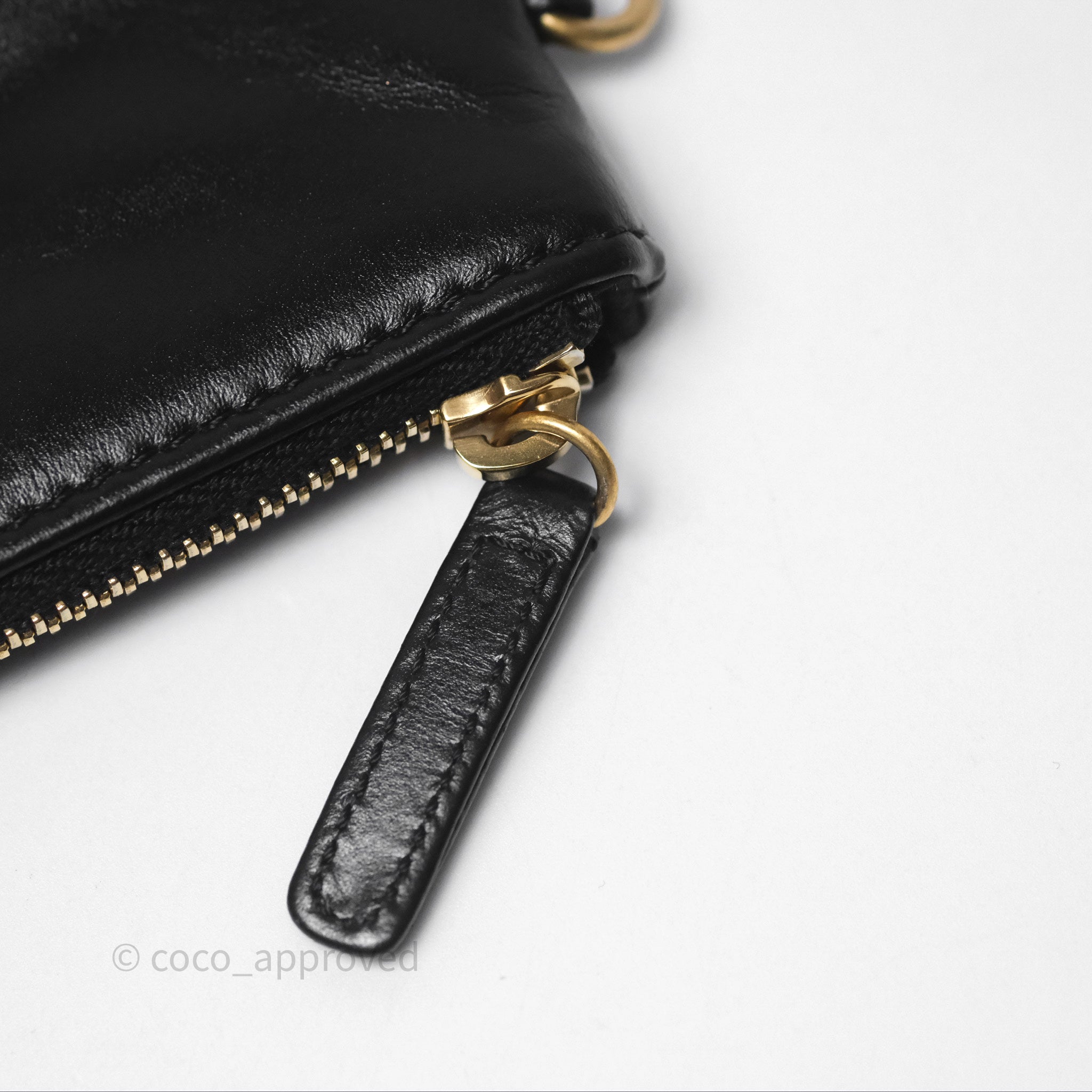 Chanel 22 Small Handbag Black Shiny Calfskin Leather with Aged Gold Hardware - Luxury Crossbody Bag for Women, Perfect for Date Night & Evening Events