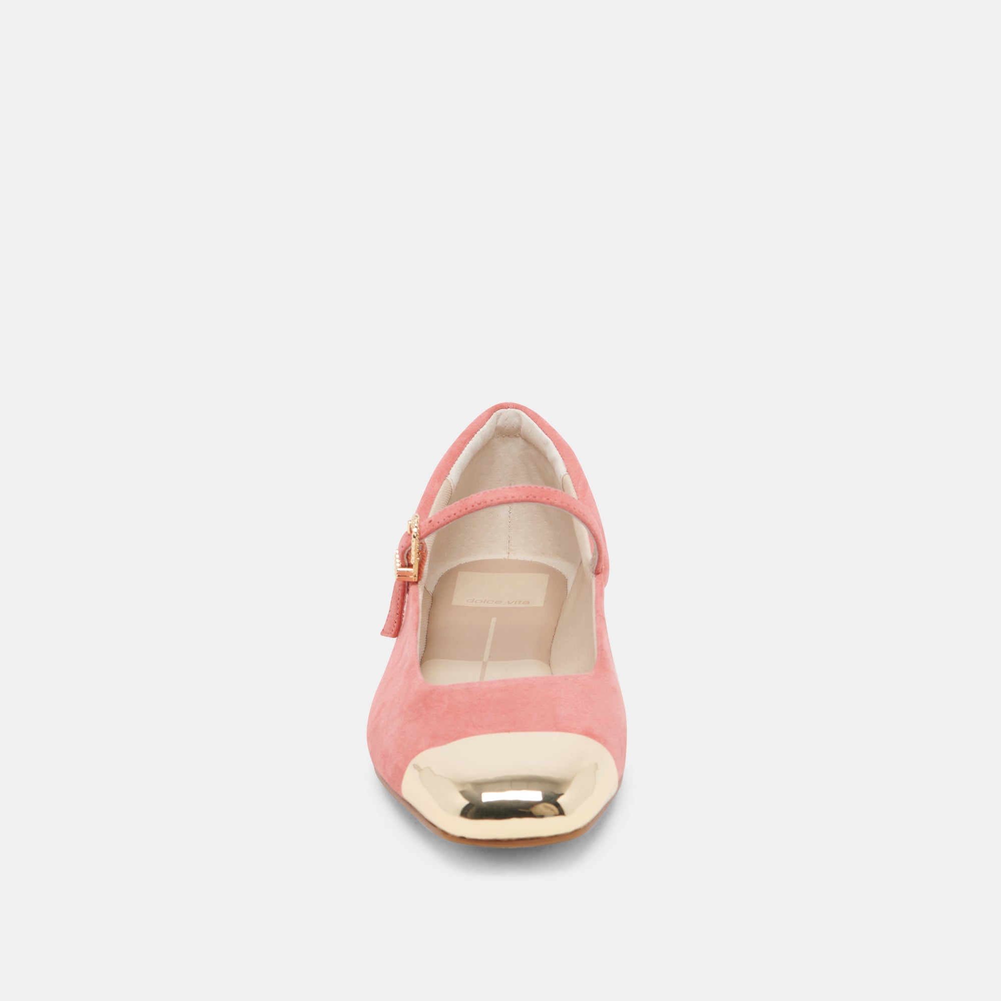 REYES Women's Coral Suede Toe Cap Ballet Flats - Comfortable & Stylish Shoes for Work, Office, Casual Wear & Daily Walking