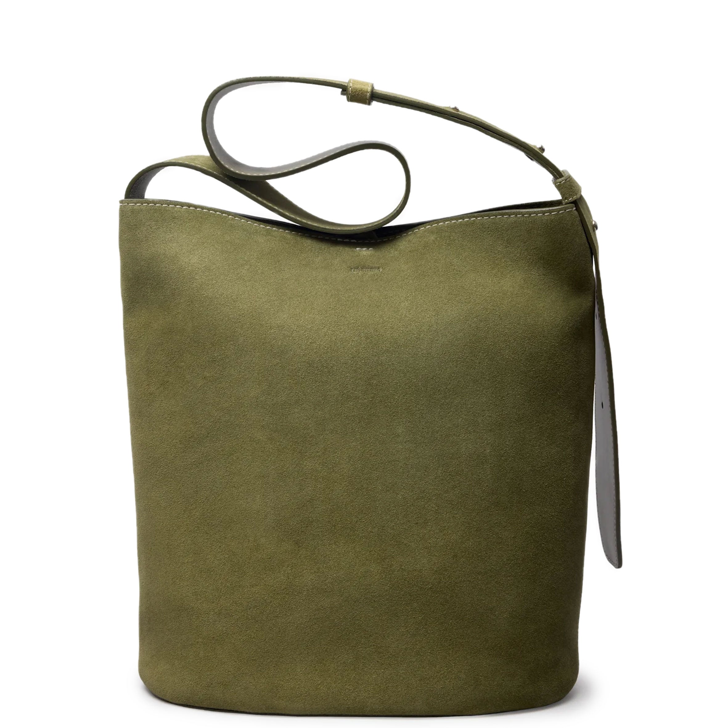 Premium Suede Norma Tote Bag in Moss Green - Stylish Women's Handbag for Work, Travel & Everyday Use
