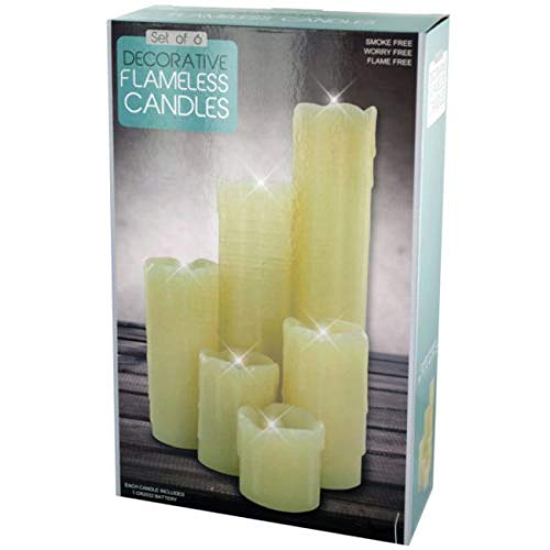 Wholesale Pack of 2 White Flameless LED Pillar Candles 9 Inch - Battery Operated Fake Candles for Wedding Centerpieces, Home Decor, and Romantic Ambiance