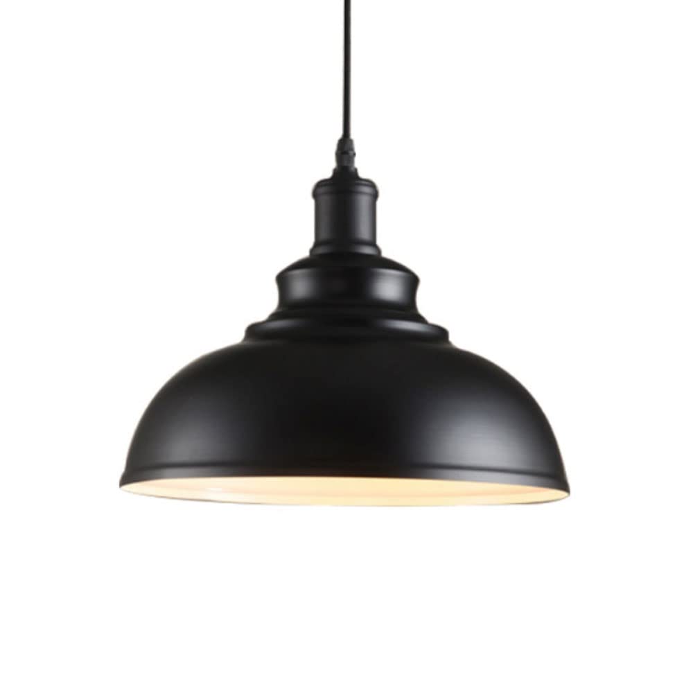 Vintage Wrought Iron Half Round Pot Lid Pendant Light Fixture - Metal Lamp Shade Chandelier for Restaurant & Cafe Decor | Perfect for Dining Room, Kitchen Island, and Commercial Lighting