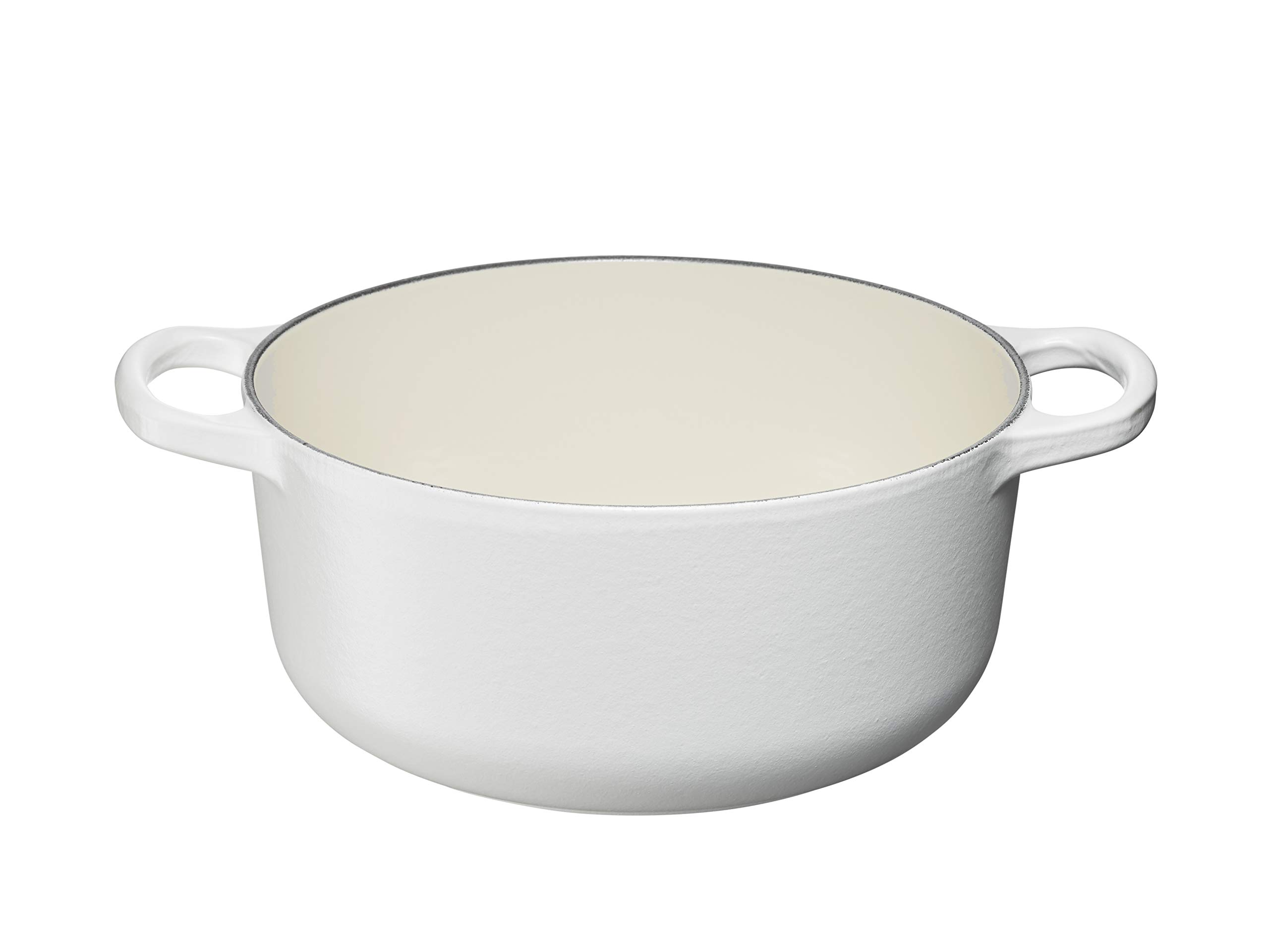 Le Creuset 2.2 Qt Round Enameled Cast Iron Dutch Oven - Ink Blue, 20cm, Perfect for Braising, Stewing & Baking - Ideal for Kitchen, Camping & Gift Giving