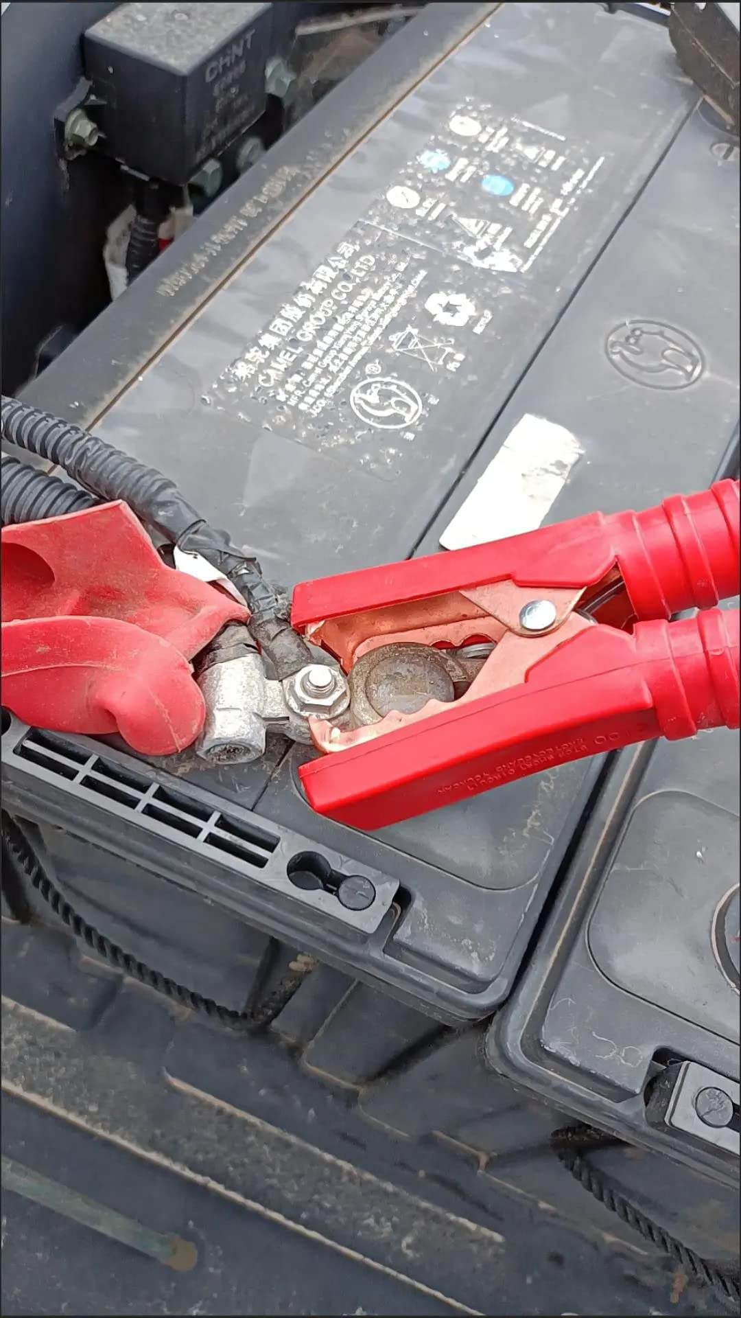Heavy-Duty 100A Insulated Alligator Clips - Battery Crocodile Clamps for Car, Boat & Vehicle Electrical Testing - Red Battery Charger Clamps for Automotive, Marine & Power Equipment Maintenance