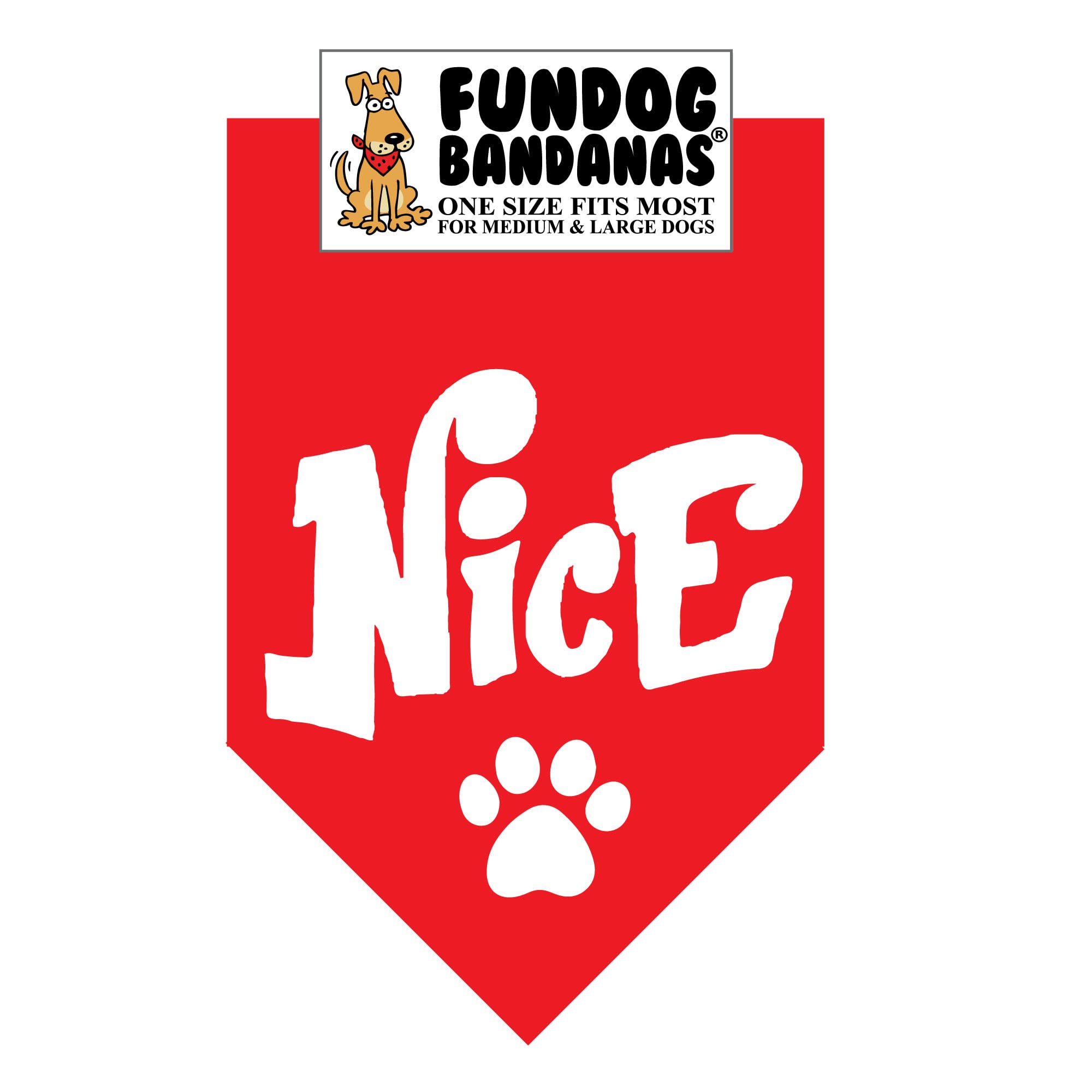 Christmas Dog Bandana for Medium to Large Dogs - Adjustable Red Pet Bandana for Holiday Photos, Parties & Festive Outfits (One Size Fits Most)