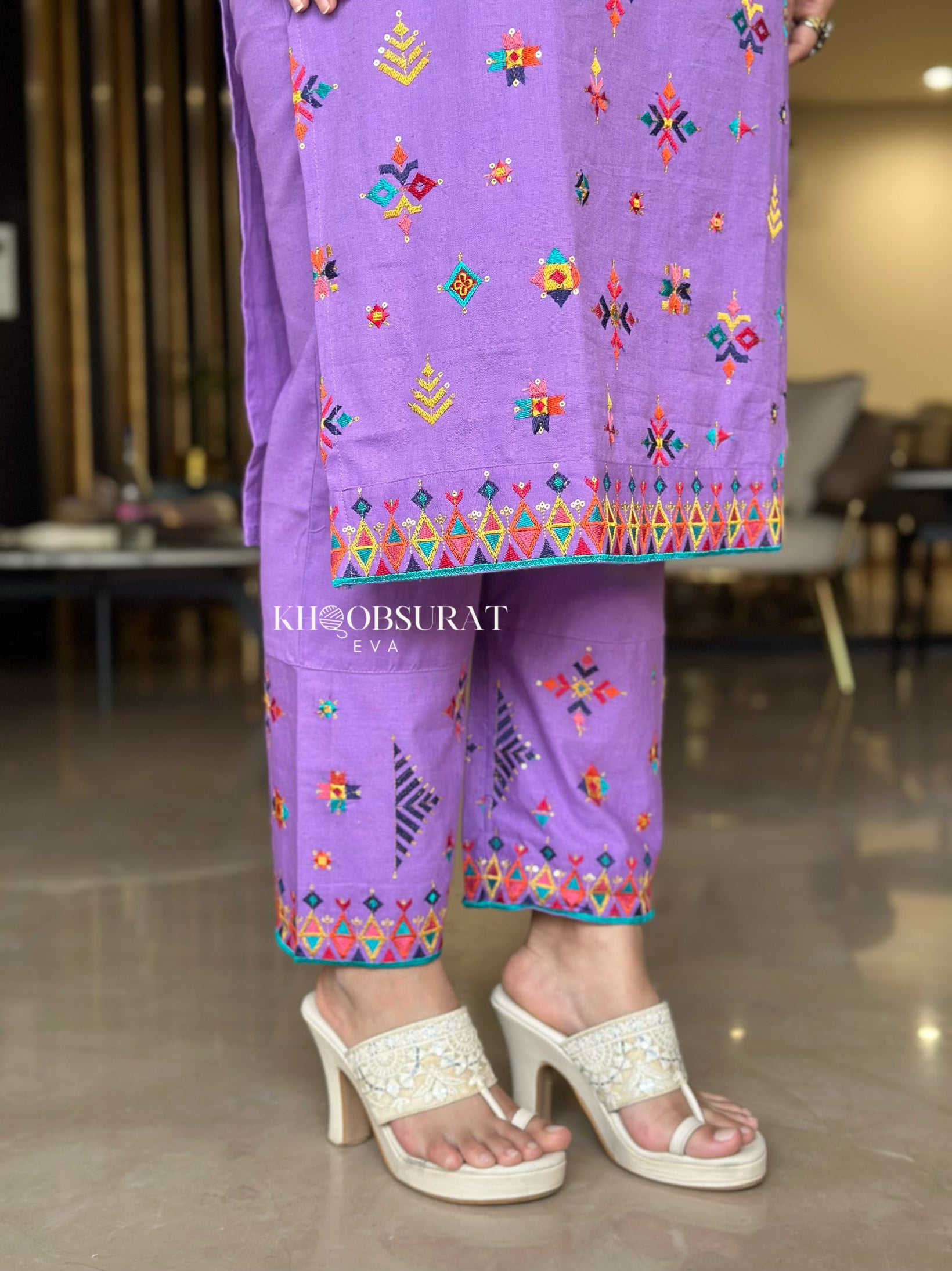 Elegant Purple Embroidered Kurta Suit Set for Women | Traditional Indian Ethnic Wear | Perfect for Weddings, Festivals & Special Occasions