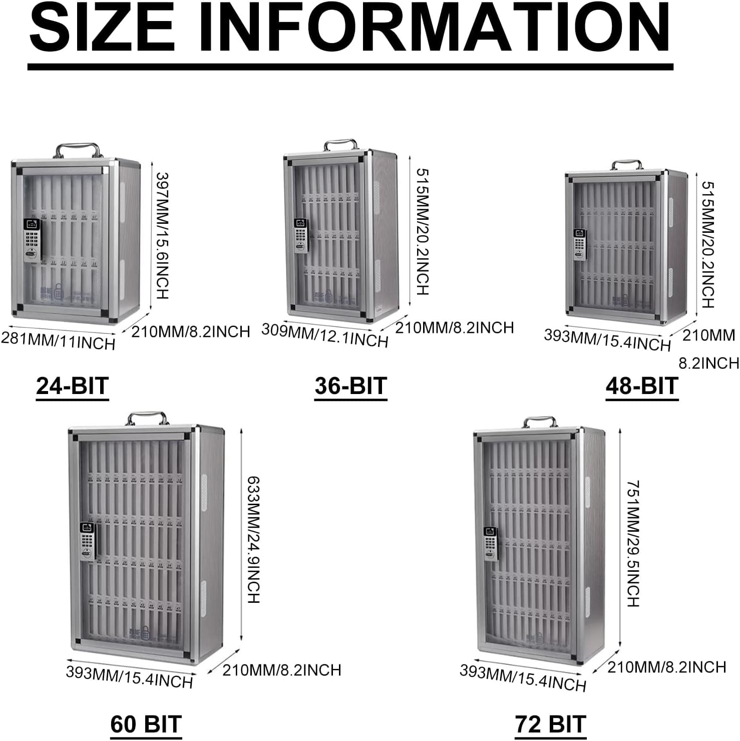 Lockable Mobile Phone Storage Cabinet - Secure Cell Phone Storage Box with Key for Schools, Offices & Staff Dining Rooms (60 Phones Capacity) - Ideal for Classroom, Workplace & Public Spaces