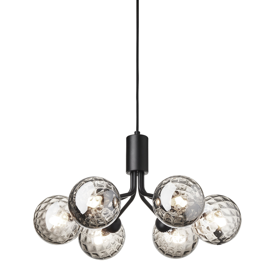 Apiales 6-Light Crystal Chandelier - Elegant Dining Room Lighting Fixture for Home Decor | Perfect for Living Room, Bedroom & Entryway